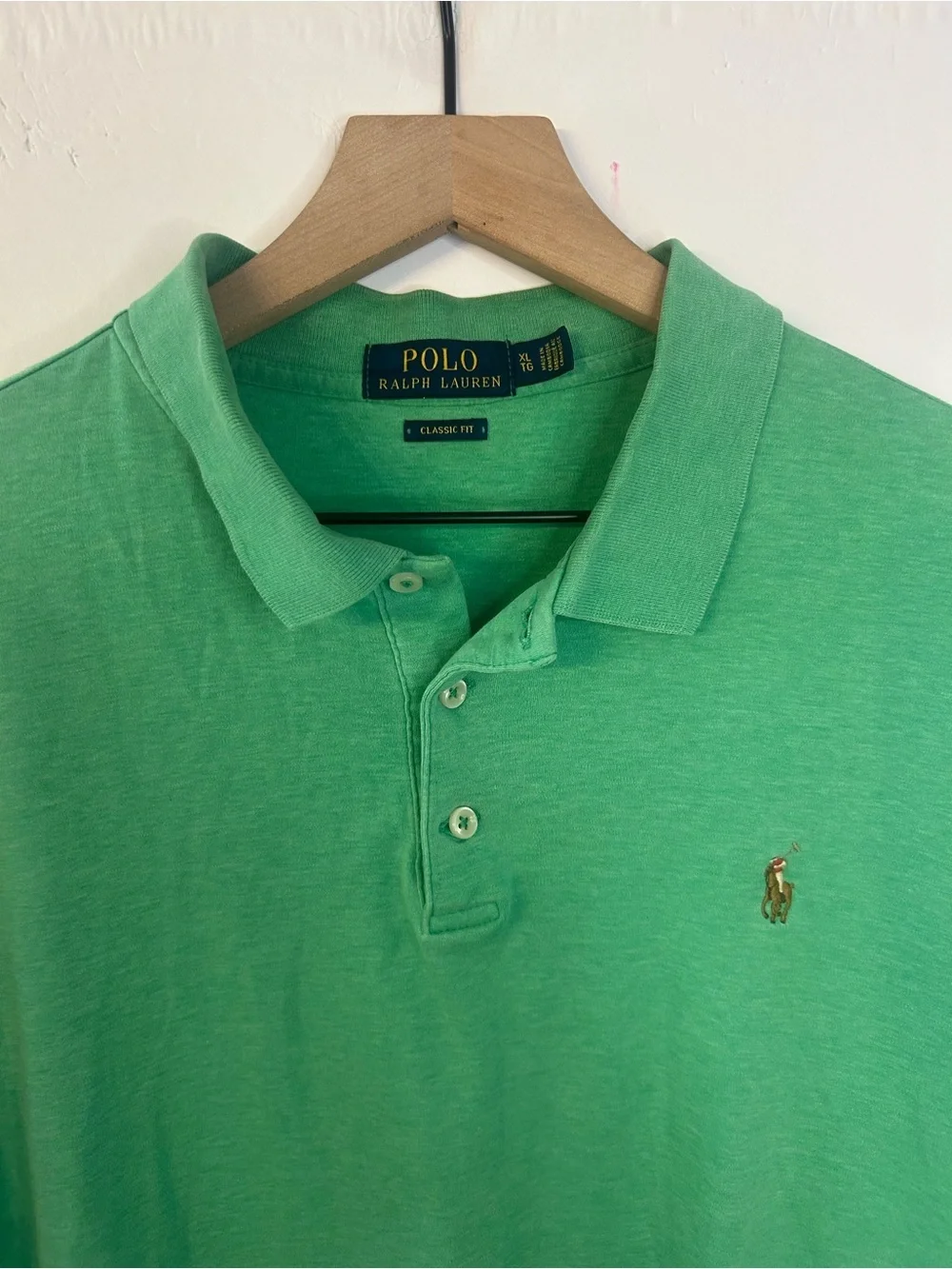 Polo Ralph Lauren Men’s Soft Touch Polo Shirt in Palm Green Heather, Size XL